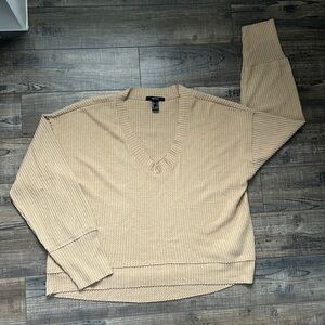 Brown/tan V-neck sweater